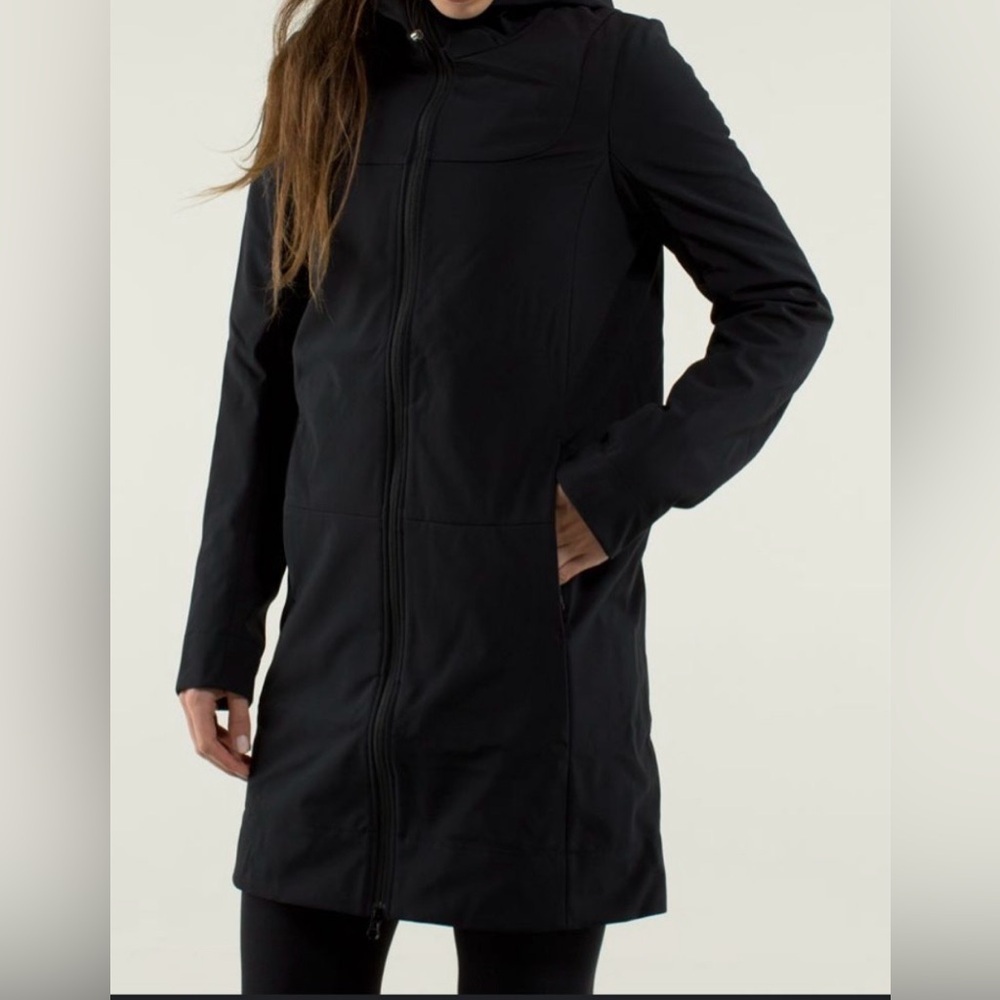 Lululemon Athletica Black Trench Coat